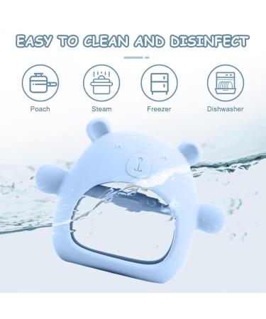 Buy Soft Beige Baby Bite Glove | BPA Free Silicone Teething Toy | Promotes Motor Skills & Soothes Gums - Ideal for Babies 2+ Months (Blue) - Buy Online on GoSupps.com