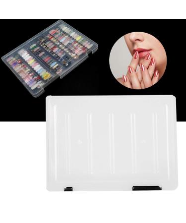 Buy Large Capacity Transparent Nail Tips Display Box - Perfect for Nail Art Showcase | False Nail Tips Organizer (White) - Buy Online on GoSupps.com