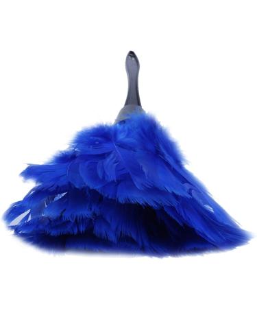 Rosrrtlm 1pc Fashion Turkey Feather Duster with Black Plastic Handle Cleaning Tool(blue) 35cm - Buy Online on GoSupps.com