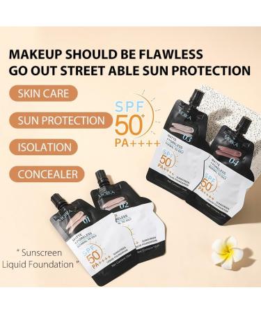 Liquid Foundation with Full Coverage Matte Finish Long Lasting and Waterproof (04 10ml Travel Size) 10 ml (Pack of 1) 04 - Buy Online on GoSupps.com