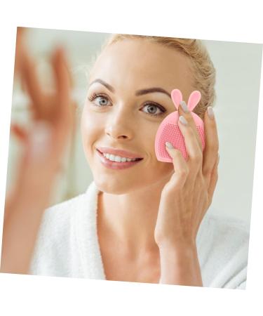 FOMIYES 28 Pcs Rabbit Ears Facial Brush Facial Cleansing Brush Handheld Massagers Hand Held Massager Portable Massager Face Cleaning Brush Silica Gel Miss Household Massage Brush Light Pinkx7pcs 7.5x7.5cmx7pcs - Buy Online on GoSupps.com