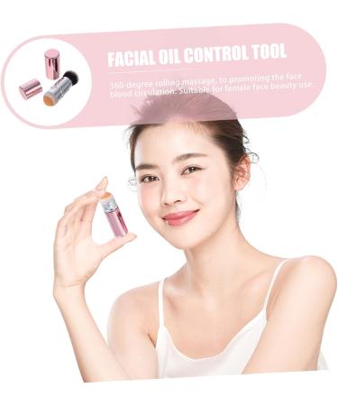 FOMIYES Mens Skincare 3pcs Volcanic Stone Oil Absorbing Stick Massaging Tools Volcanic Rolling Balls Natural Roller Face 8.3x2.3cmx3pcs Pinkx3pcs - Buy Online on GoSupps.com