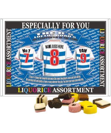 Queens PR Football Shirt Personalised Gift Boxed Sweets Variety - Buy Online on GoSupps.com