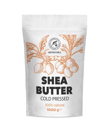 Shea butter 1000 g - body butter - pure and of course - Karit Body butter - care for face - body - hair - massage - Shea butter 1 kg (1 Pack) - Buy Online on GoSupps.com