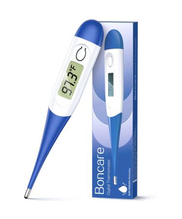 Thermometer for Adults, Digital Oral Thermometer for Fever, Basal Thermometer with 10 Seconds Fast Reading Dark Blue