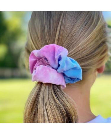 20 Pack White Cotton Scrunchies - Perfect for Tie Dye Party Hair, Elastic Hair Ties for Women - 20 Count - Buy Online on GoSupps.com