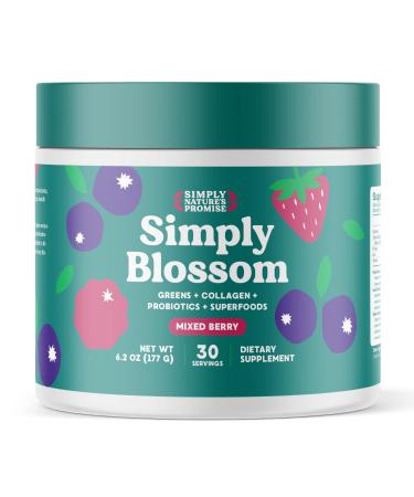 Blossom Nutrition Greens Powder Smoothie & Juice Mix - Probiotics for Digestive Health & Bloating Relief for Women Digestive Enzymes with Superfoods - Licorice Root - 30 Day Supply