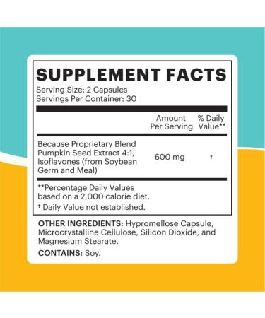 Bladder Ease Capsules - Pumpkin Seed Extract Supplement for Urinary Strength - 60 Count - Buy Online on GoSupps.com