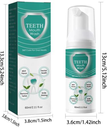 Dental and Oral Care Set - Mouthwash & Toothbrush Cleaner (60ml 2 Pieces) - International Shipping Available - Buy Online on GoSupps.com