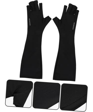 Beaupretty 1 Pair nail gloves Fingerless Manicure Gloves UV shield glove anti UV glove fingerless gloves UV-resistant Manicure Gloves protection ultra violet light Mj03 polyester 25X9X0.4CM - Buy Online on GoSupps.com