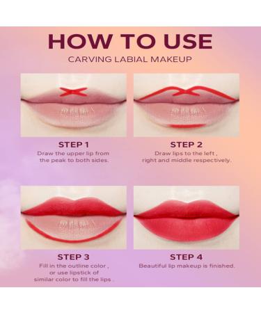 6Pcs Matte Lipstick & Liner Set - Long Lasting Waterproof Duo for Women | Perfect Gift for Girls - Buy Online on GoSupps.com