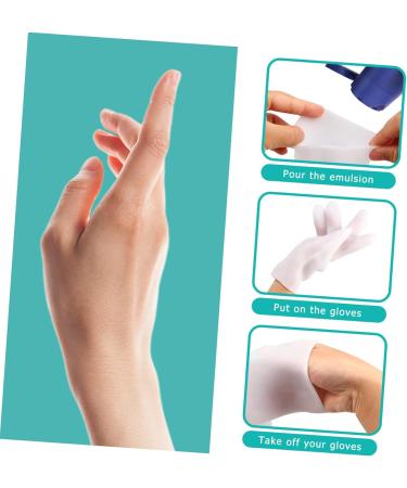 PLAFOPE 1 Pair Moisturizing Gloves Anti- Drying Beauty Mitten Moisturizing Gel Gloves Mittens Cosmetics Black Cotton Gloves Women Overnight Gloves for Dry Hands Moisture Gloves Sebs White - Buy Online on GoSupps.com