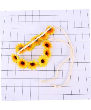 FOYTOKI Daisy Headwear Floral Wreath Sunflower Headband Flower Headbands for Daisy Headbands for Women Mens Headbands Wedding Floral Hair Hoop Red Accessories Hawaiian Cosplay Girl Scarf One Size Yellow - Buy Online on GoSupps.com