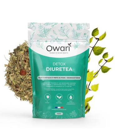 Owari Diuretea - Detox Tea - Powerful Draining Herbal Tea - Loose Tea Infusion - Water Retention Herbal Tea - 100 g - 100% Natural Ingredients - Herbal Tea Made in France