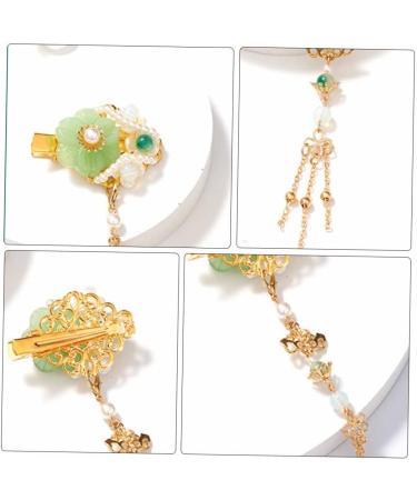 minkissy 2 Pairs Tassel Hair Clip Hanfu Headband Clips for Hair Accessories Antique Chinese Hair Pins Asian Hair Accessories Chinese Flower Hair Clips Chignon Pin Kimono Pearl Flowers Miss - Buy Online on GoSupps.com