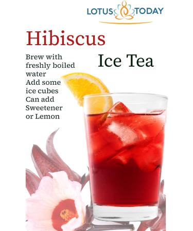 Hibiscus Tea Dried Hibiscus Sabdariffa Flowers in 21 Tea Bags - Herbal Tea - Buy Online on GoSupps.com