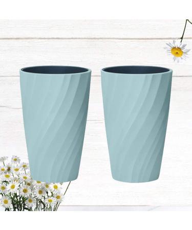 Cabilock 2pcs Portable Toothbrush Cup Set - Light Blue Travel Gargle Cup & Holder for Home & Travel | International Shipping Available - Buy Online on GoSupps.com