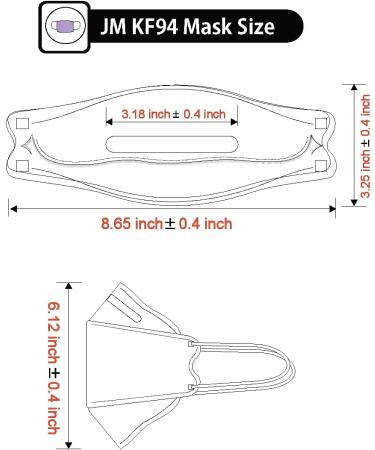 30pcs JM Healthcare White KF94 Masks - Comfortable Ergonomic Design Tri-Folding Individually Packed - Made in Korea - International Shipping Available - Buy Online on GoSupps.com