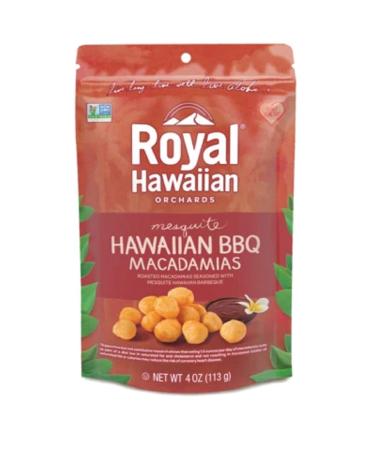 Royal Hawaiian Orchards Mesquite Hawaiian BBQ Macadamias, 4 ounces (Pack of 1) Mesquite Hawaiian BBQ 4 oz (Pack of 1)