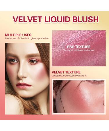 Turelifes Soft Cream Blush Makeup - Long-Lasting Liquid Blush for Natural Cheeks | Smudge-Proof, Dewy Finish, Easy to Blend | Velvet Mousse Formula (2) - Buy Online on GoSupps.com