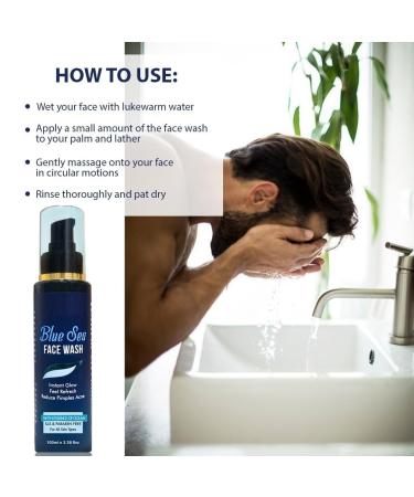 3.38floz 100ml Blue Sea Face Wash - Buy Online on GoSupps.com