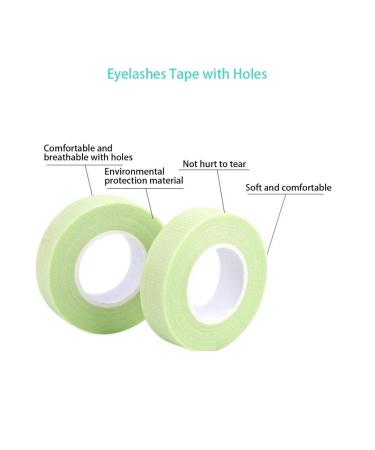 2 Pieces Self-Adhesive Eyelash Bands - Breathable Individual Makeup Tool for Women - Green - Buy Online on GoSupps.com