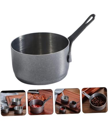 Milisten Stainless Steel Cups Stainless Steel Sauce Cup Coffee Pot Bread Silver 14X7X3.5CM - Buy Online on GoSupps.com
