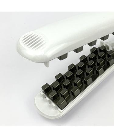 Negative Ion Volumizing Hair Iron Quick Heating Dual Use Hair Crimper and Curler Grid Design for Beautiful Curls Multifunctional Hairstyling Tool with Tourmaline (US US Plug - Buy Online on GoSupps.com