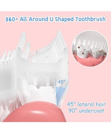 U-Shaped Toddler Toothbrush Set | Soft Silicone | Age 2-12 | 360 Oral Cleaning Design | 3 Min Sand Timer | Kids Teeth Cleaning Kit (2-6 Year Blue) - Buy Online on GoSupps.com