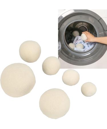 Eco-Friendly Wool Dryer Balls - Reusable Laundry Drying Balls Reduces Static & Wrinkles - Pack of 6 - Buy Online on GoSupps.com