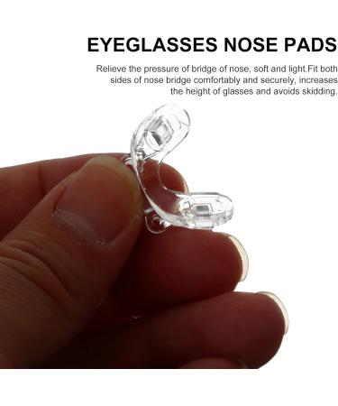 Beavorty Silicone Nose Pads - 5 Pairs Clear Replacement Cushions for Glasses & Sunglasses - Buy Online on GoSupps.com
