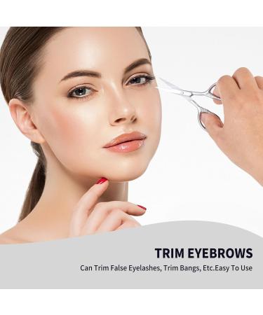 Small Nose Hair Scissors | MINI Stainless Steel Beauty Scissors for Eyebrows Beard Ear & Moustache Trimming - QUIUMES - Buy Online on GoSupps.com