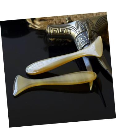 Lurrose Eye Massager Gua Sha Tool | Professional Facial Massage Stick for Women | Travel-Friendly Natural Horn Design - Buy Online on GoSupps.com