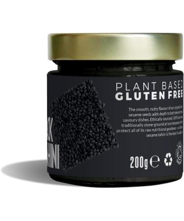 Sun & Seed Organic Raw Black Sesame Tahini - 200g | 100% Whole Black Sesame Seeds | Vegan Gluten Dairy Soy Free - Buy Online on GoSupps.com
