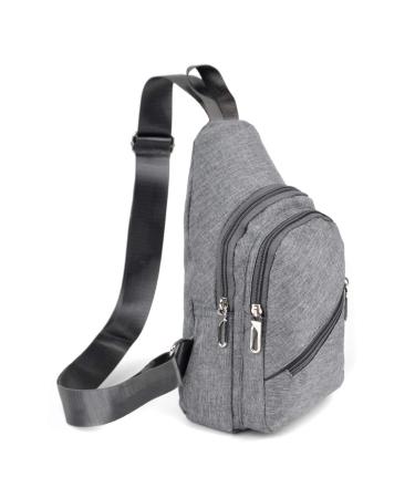 WESTEND Crossbody Sling Bag Backpack with Adjustable Strap for Men and Women Charcoal