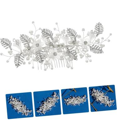 Didiseaon Bridal Hair Comb Crystal Headpiece Floral Hair Fork Metal Hair Comb Rhinestone Headpiece for Women Rhinestone Clips for Hair Tiara Bride Accessories Vintage Rhinestones - Buy Online on GoSupps.com