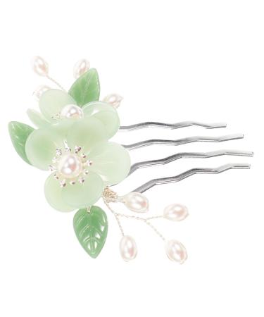 Beavorty Antique Hair Clasp Tiara Girls Combs Girl Tooth Comb Vintage Hair Clips Hanfu Hair Side Combs Decorative Hair Side Comb Flower Hair Combs for Women Small and Fresh Hair up Alloy