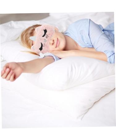 Mobestech Cat Eye Mask Set - 4 Pcs Satin Sleeping Mask & Eye Pillow - Travel & Relaxation - Pink & White for Men & Women - Buy Online on GoSupps.com