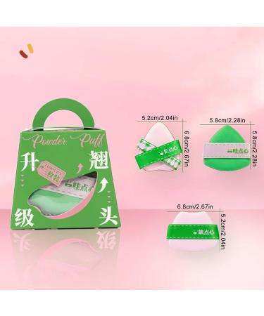 Face Powder Puff | High-Density and Flexible Blender Sponge 3 Cosmetic Foundation Applicator Soft Triangle Face Puff For Wet And Dry Use Beauty Makeup Tools - Buy Online on GoSupps.com