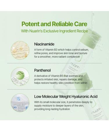 NUARIN Ganghwa Mugwart Calming Toner 200ml / 6.76 fl.oz | 77% Ganghwa-Origin Mugwort Extract | LHA Exfoliating Toner for Pore & Sebum Care | Vegan | Korean Skincare - Buy Online on GoSupps.com
