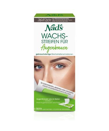 Nad's Cold Wax Strips Eyebrows Women - Hair Removal for the Face All Skin Types - Buy Online on GoSupps.com