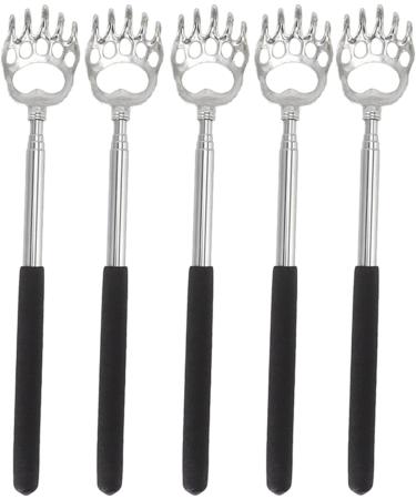 EASTALOLO 5pc Telescopic Back Scratcher Set - Stainless Steel Extendable Relief for Itching - Perfect for Home & Travel - Buy Online on GoSupps.com