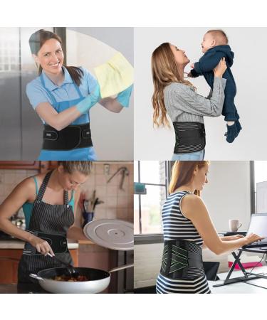 YAHA Back Support Belt for Lower Back Pain Relief - M Size (Waist 33-39) | Lumbar Brace for Work, Heavy Lifting, Herniated Disc, Sciatica, Scoliosis | Breathable with 7 Stays and Lumbar Pad - Buy Online on GoSupps.com