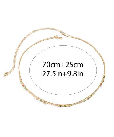 Sexy Double Layered Gold Bikini Waist Body Chain for Women - Summer Beach Body Jewelry - Buy Online on GoSupps.com