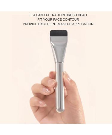 Flat Foundation Brush Flat Head Easy Apply Thin Makeup Brush Soft Bristles Set of 4 Brushes Comfortable Handles for Liquid Foundation Cream and Mud Mask Application - Buy Online on GoSupps.com