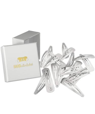 Hair leader love 20 pieces snap hair clips women - silver - 5cm metal hair clips hair clip children hair clips hair clips with storage box for women girls men gray box color: white - Buy Online on GoSupps.com