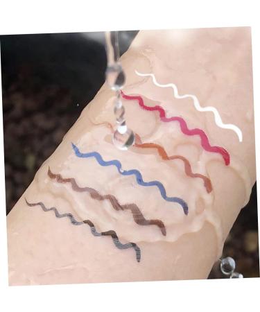 DOITOOL Makeup 6pcs Eyeliner Pencil White Eye Liner Pencils Eye Liner Cosmetic Liquid Eyeliner Make up Template - Buy Online on GoSupps.com