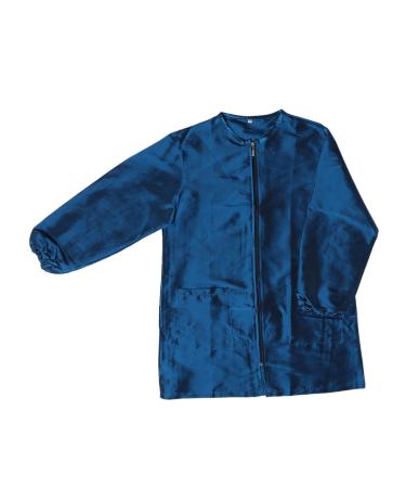 MAGICLULU Spa Salon Suit Spa Clothes Long Sleeve Smock for Adults Salon Hair Stylist Smock Barber Apron Hair Stylist Jacket with Pockets Hair Dye Cape Salon Client Gown Protection Vest Work 116X88cm