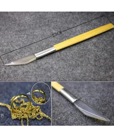 2PCS Agate Polishing Burnisher Set for Jewelry Making and Clay Craft - Gold and Silver Knife Tool - Buy Online on GoSupps.com