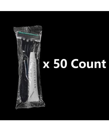 Buy Kheoxusa 3 Blade Disposable Razors - 50 Pack Individually Wrapped for Hotel Airbnb & Travel - Buy Online on GoSupps.com